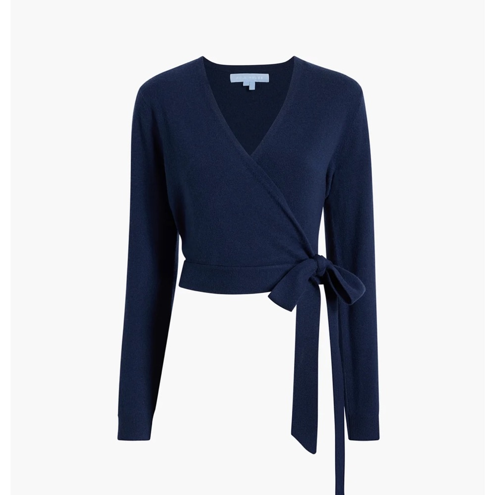 Hill House Home Ballet Wrap sweater Navy